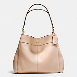 LEXY SHOULDER BAG IN PEBBLE LEATHER - COACH f57545 - IMITATION GOLD/BEECHWOOD
