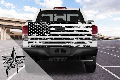 Camo Rebel Flag Rear Window Graphic