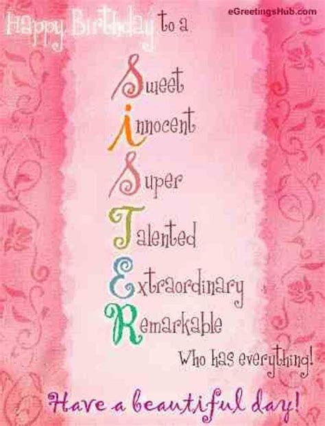 happy birthday sister happy wishes pinterest