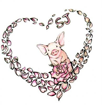 Cute pink pig tattoo pink rose tattoo pictures. Cute pink pig tattoo
