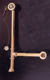 Drains and rigid supply lines for vintage style clawfoot ...