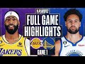 NBA PLAYOFF: Lakers Dominate Warriors in Game 1: Anthony Davis Makes Playoff History with 30 Points and 23 Rebounds