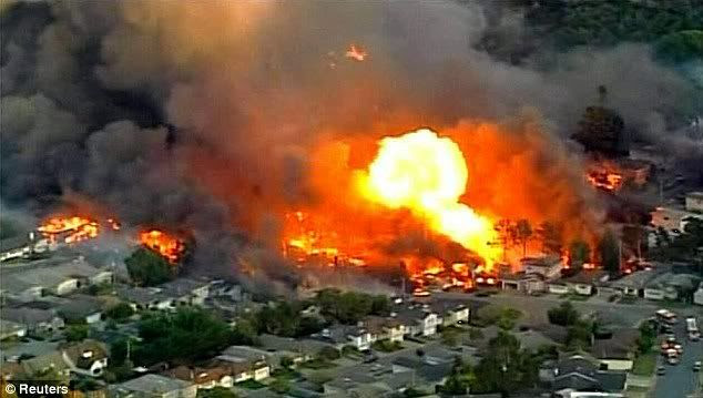 San Bruno Pipeline Explosion Aftermath 2