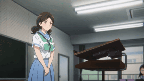 Gif Anime2 おじぎをする小笠原先輩
