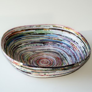 BigBowl3 300x300 Recycled Magazine Page Bowl