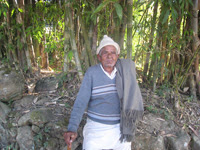 Shankar Prasad 
Ghimire, 87, is proud of having led his community's efforts toward 
forest conservation. / Credit:Damakant Jayshi/IPS