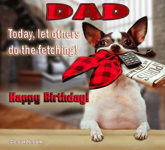Dad's Special Dog! Free For Mom & Dad eCards, Greeting 