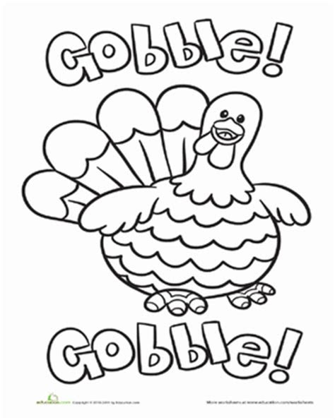 plump thanksgiving turkey coloring page thanksgiving