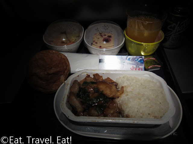 Cathay Pacific Dinner- Layout w/ Entree open