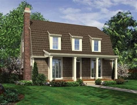 gambrel roof  dormers  front porch