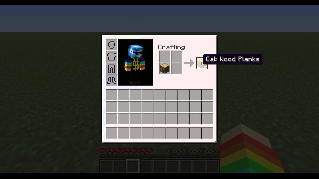 How to Craft Wood Planks - YouTube