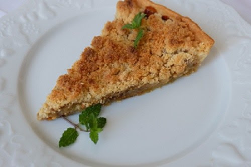 Tarta – crumble z rabarbarem i menu na nadchodzący tydzień