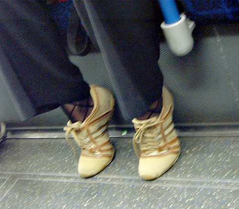 Metallic Trainers and Diamond Tights