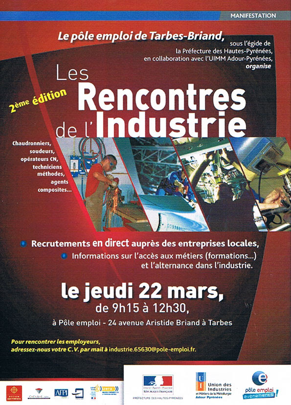 ... de lâUIMM, et M. Capel, Directeur PÃ´le emploi Tarbes Briand