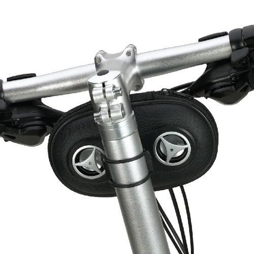 Bicycle / Cycle / Bike Sports Stereo Speaker Weather Proof Pouch Holder Mount Case for iPhone, LG, Nokia, Sanyo, HTC, Google, T-mobile, Motorola, Samsung, Android, PCD, Huawei, Blackberry, Pantech, Casio, HP, Kyocera and Windows Smartphones