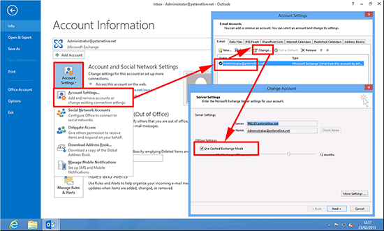 Outlook 2010 Turn Off Cached Mode