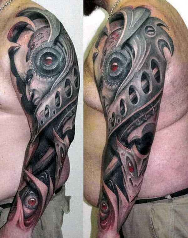 HD Left Arm Sleeve Tattoo Designs Pictures