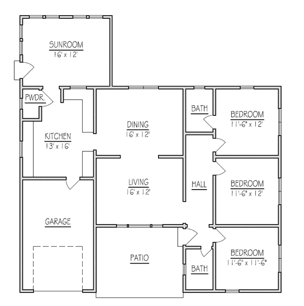 Home Addition Floor Plans u0026 Ideas  Design Solution for Rear Addition
