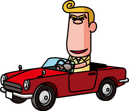 イラスト オープンカー イラストレーター 漫画家 西城五郎