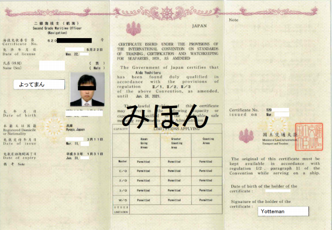 海技免状 船乗りになるには