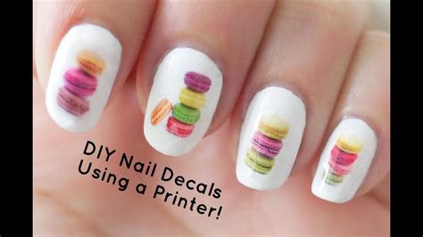 diy nail art decals   printer youtube