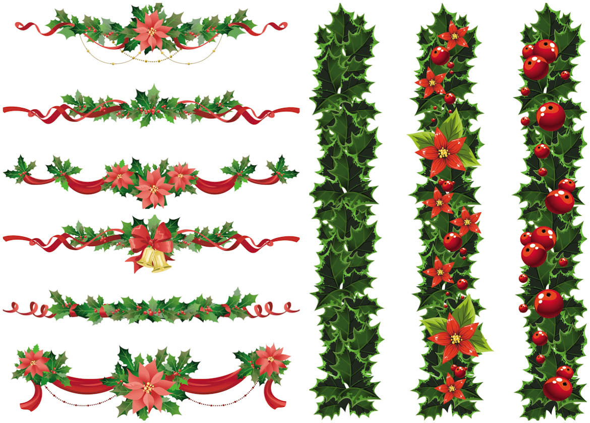 Christmas Christmas frame vector clipart