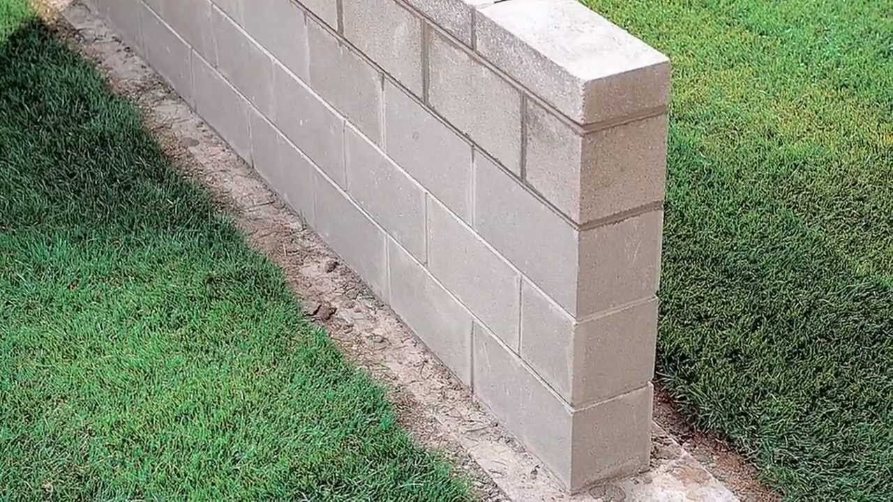 Building a Block Wall - YouTube
