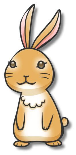茶色うさぎイラスト素材 Kmsys卯年賀状イラスト素材集