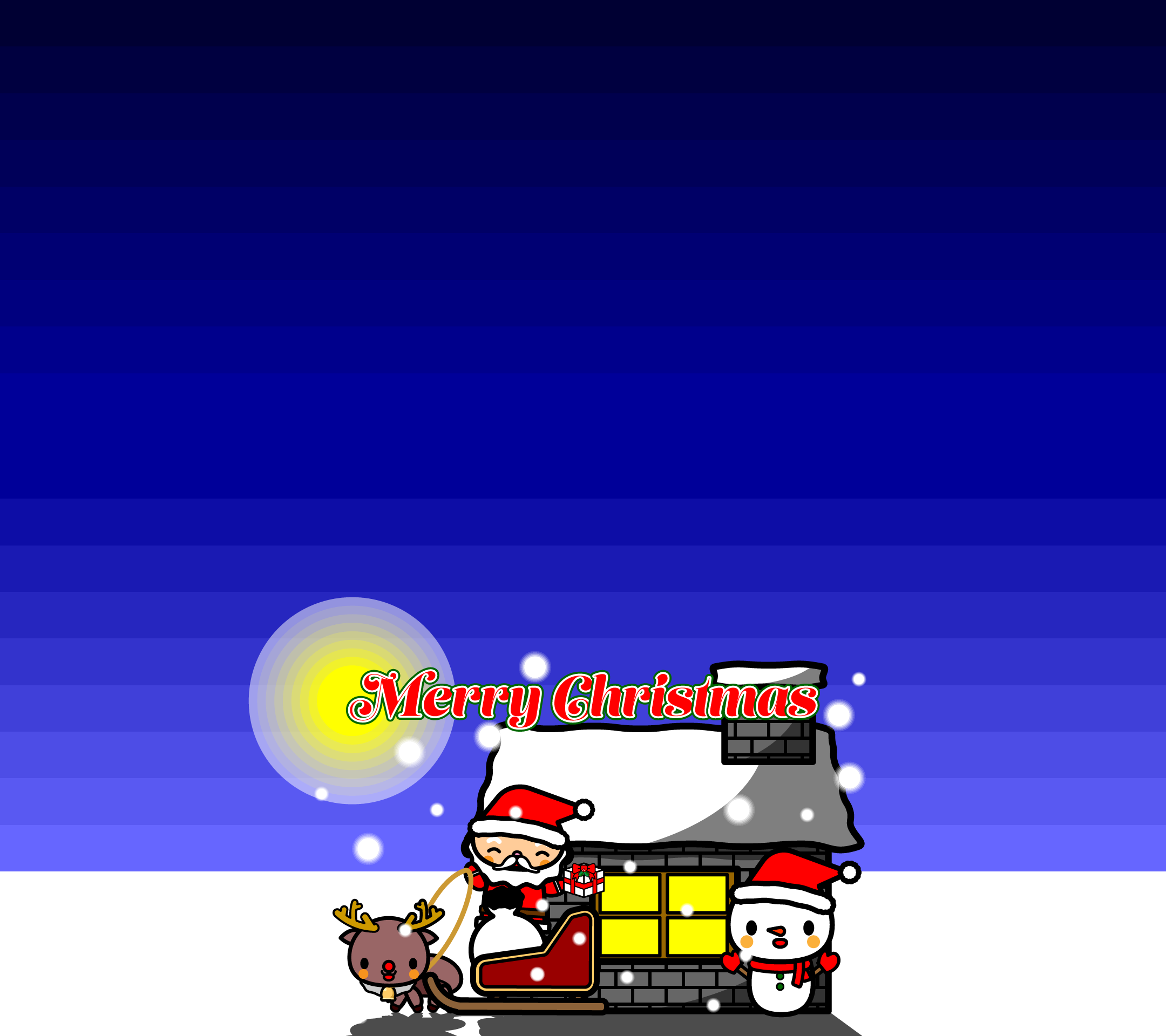 かわいいメリークリスマス02壁紙 Android の無料イラスト 商用フリー オイデ43