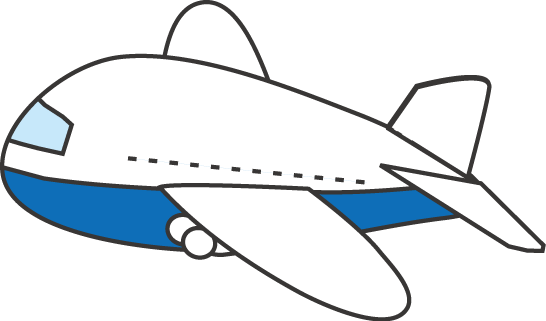 飛行機のイラスト 無料素材