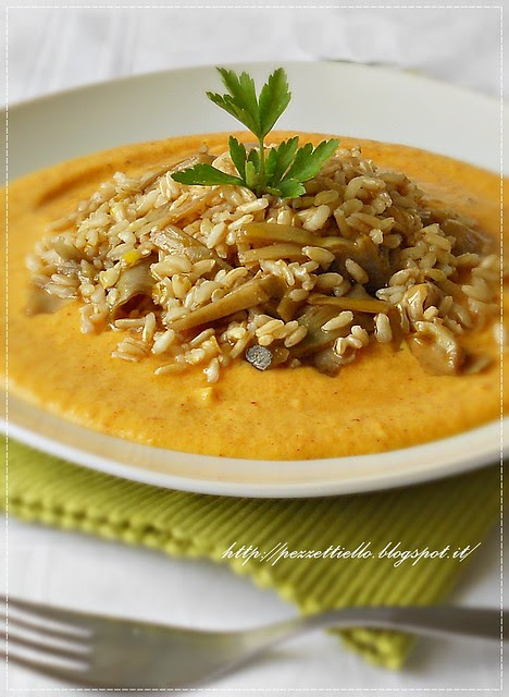 Riso integrale con carciofi