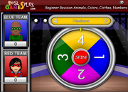 animals, clothes, colors vocabulary game