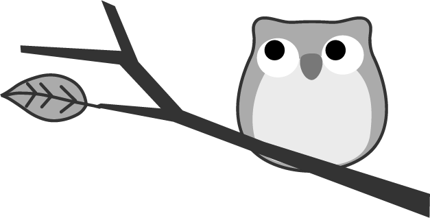 フクロウと月のイラスト 無料イラストフリー素材