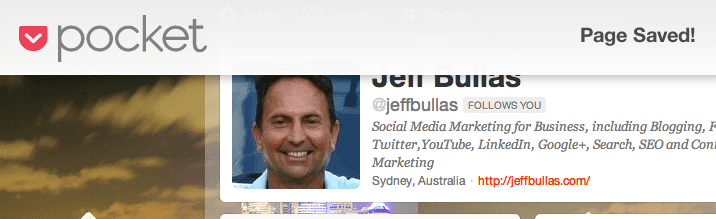 Twitter tool Pocket