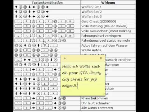 GTA Liberty City Stories Cheats for PSP - YouTube