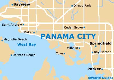 Panama City Maps And Orientation Panama City Florida Fl Usa