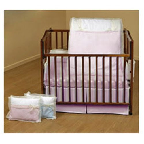 Baby Doll Bedding Classic Bows Crib Bedding Set, Pink