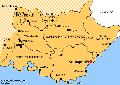 san rafael francia mapa Francia   Provence Côte d'Azur   Saint Raphael