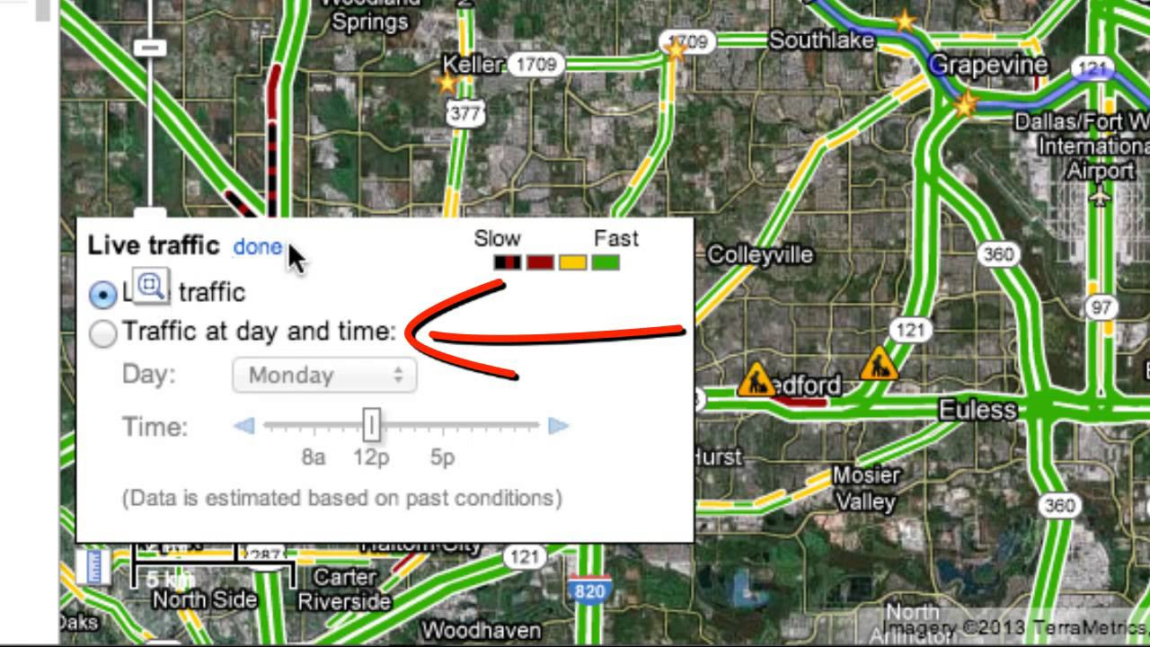 How to Use Google Maps to Check Traffic Conditions - YouTube