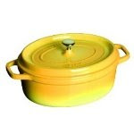Staub 110 29 42 - Enameled Cast Iron La Cocotte, Oval, 4-1/4 qt, Lemon