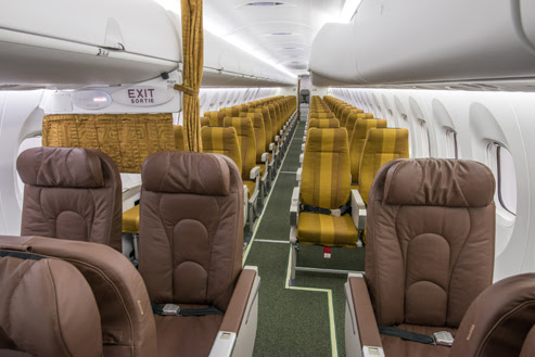 ASKY Airlines Q400 interior