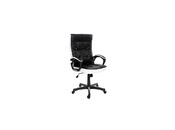 Sillón de oficina de diseño negro y blanco LORENZO