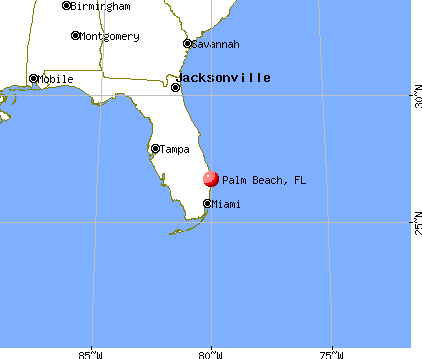 Florida Palm Beach Map 2018