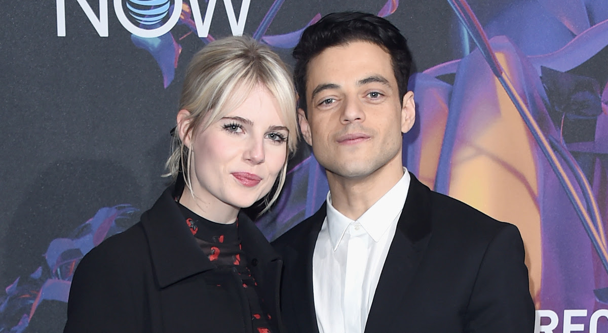 Rami Malek & Lucy Boynton Celebrate Ahead of Super Bowl 
