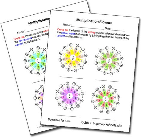 Fortunately, there are plenty of free printable templates available online that can help you create a profession. multiplication flowers