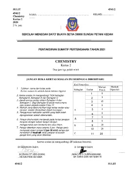 Soalan Pentaksiran Kimia 2 T5 2021 Flip Ebook Pages 1 21 Anyflip