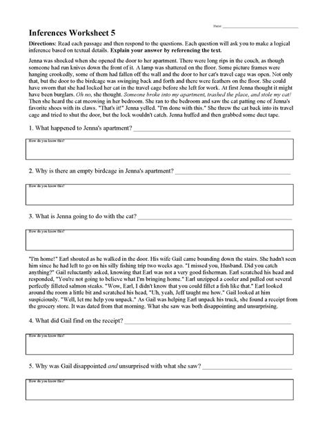  inference worksheets grade 4 db excelcom inference worksheet having