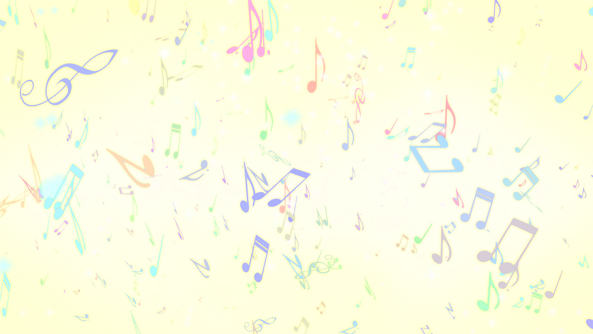 動画編集で使える無料素材 音符 背景用cg