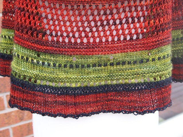 test knit-Misae shawl