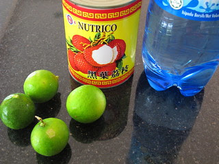 Lychee and Lime Soda drink